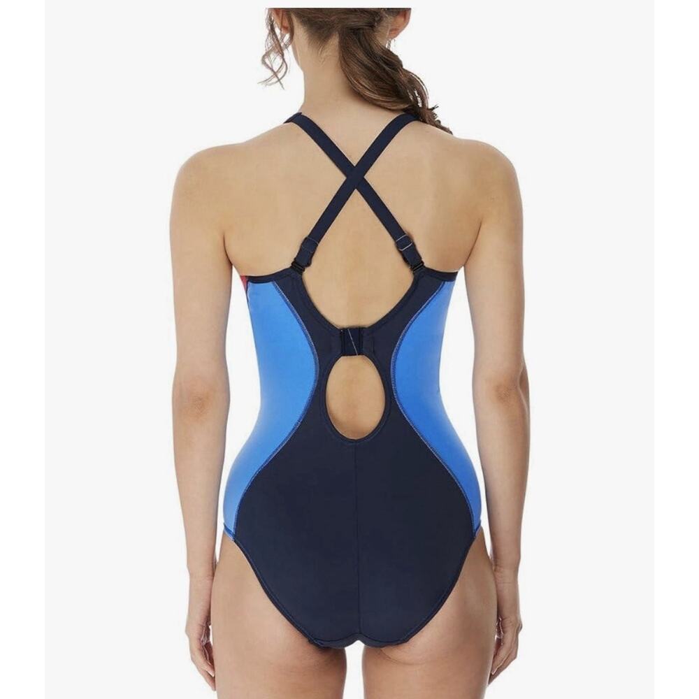 Freya NWT Standard Freestyle Underwire Molded Color Block Swimsuit Size 36K NWT - Picture 3 of 16